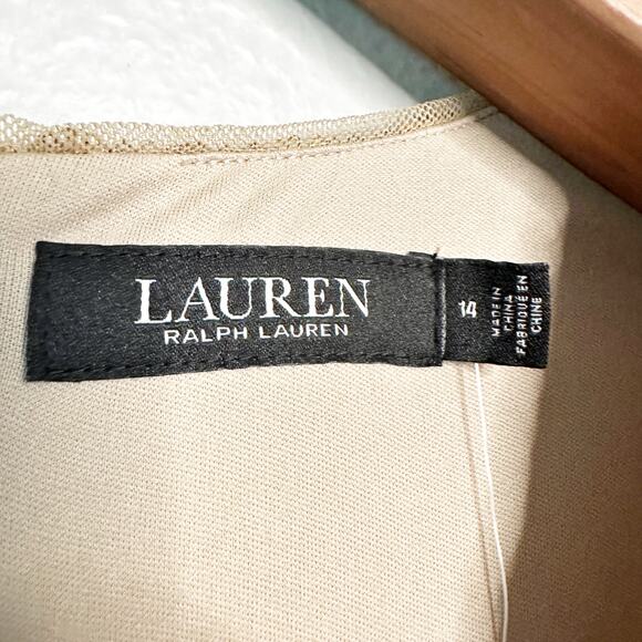 Lauren Ralph Lauren Gold Sequin Jumpsuit - Size 14 - NWT - Picture 8 of 16